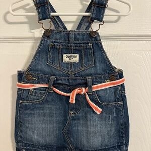 OshKosh B'gosh Blue Denim Overalls Dress